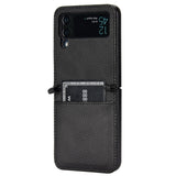 Samsung Galaxy Z Flip3 (5G) - EIDERWOOD Kunstlæder Cover m. Kortholder - Sort