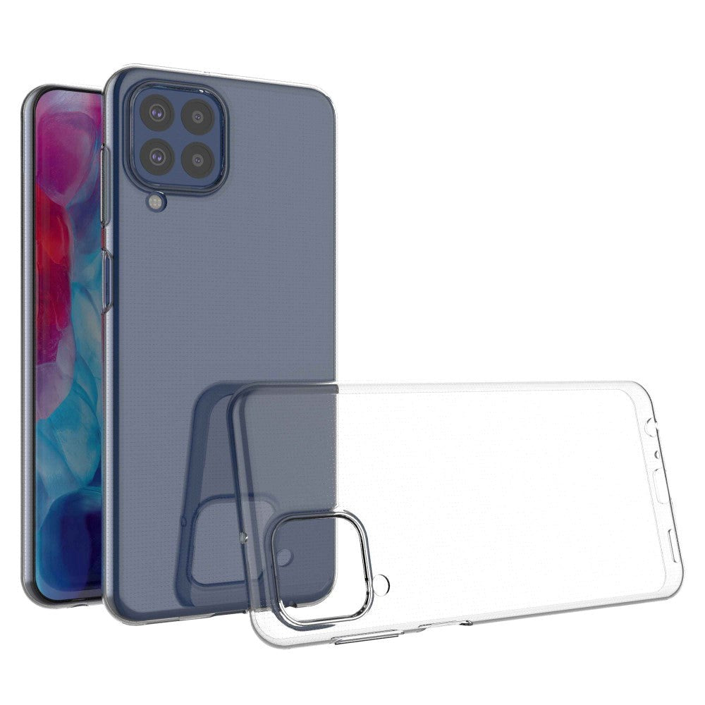 Samsung Galaxy M33 Fleksibelt Plastik Bagside Cover - Gennemsigtig