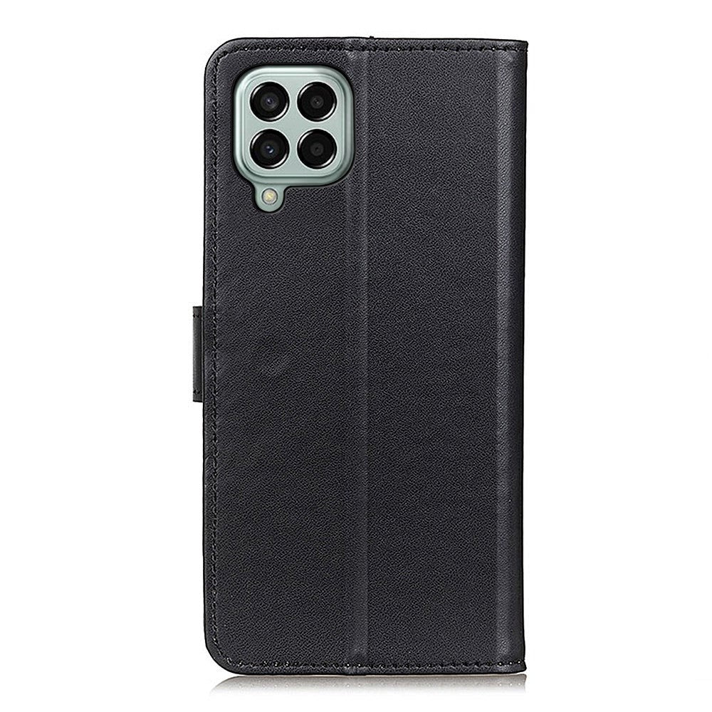 Samsung Galaxy M33 Læder Flip Cover m. Pung & Kickstand - Sort