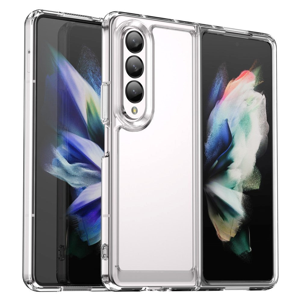 Samsung Galaxy Z Fold4 (5G) Hybrid Plastik Bagside Cover - Gennemsigtig