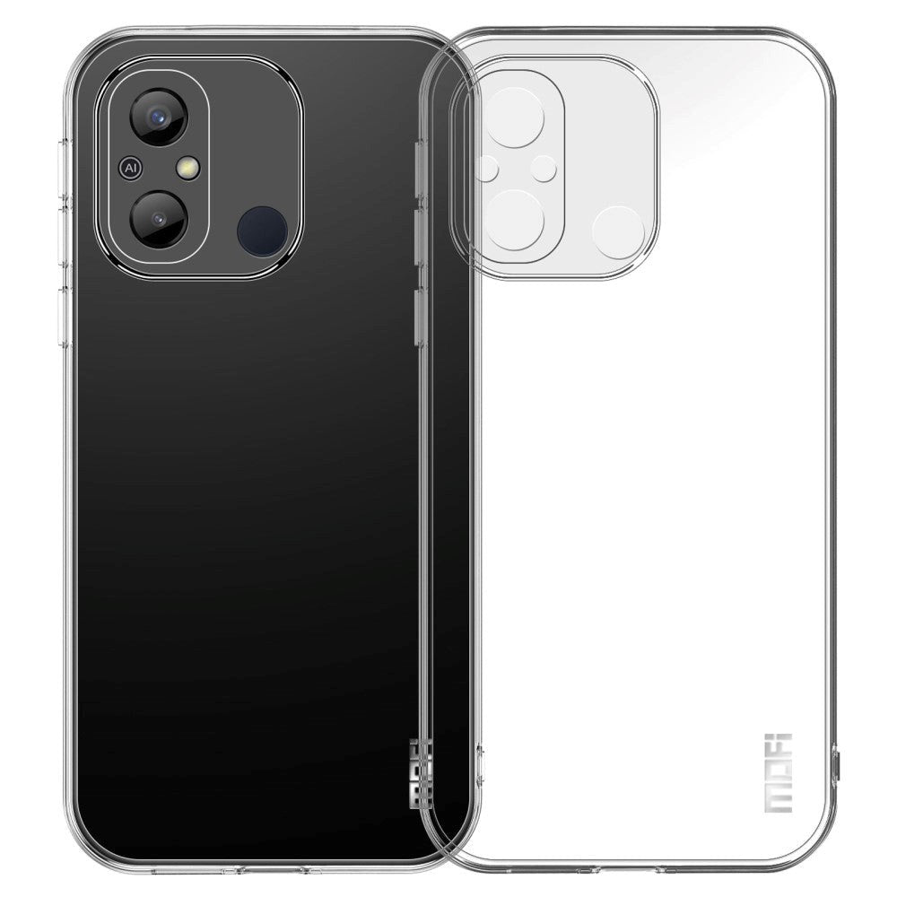 Xiaomi Redmi 12C MOFI Fleksibelt Plastik Bagside Cover - Gennemsigtig