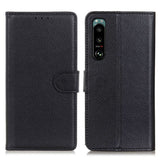 EIDERWOOD Sony Xperia 5 III Læder Flip Cover m. Pung - Sort