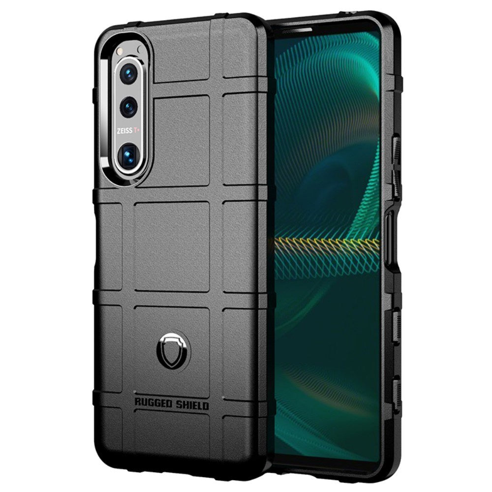 EIDERWOOD Sony Xperia 5 III Rugged Shield Series Håndværker Bagside Cover - Sort