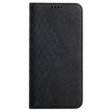 Sony Xperia 10 III PU Læder Flip Cover m. Kortholder & Riflet Design - Sort