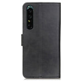 Sony Xperia 1 IV Kunstlæder Flip Cover m. Pung - Sort