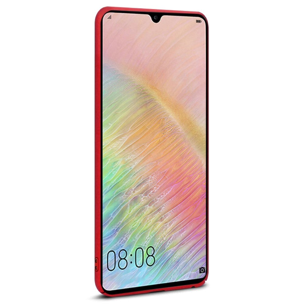 Huawei Mate 20 X IMAK Plastik Cover + Beskyttelsesfilm Rød