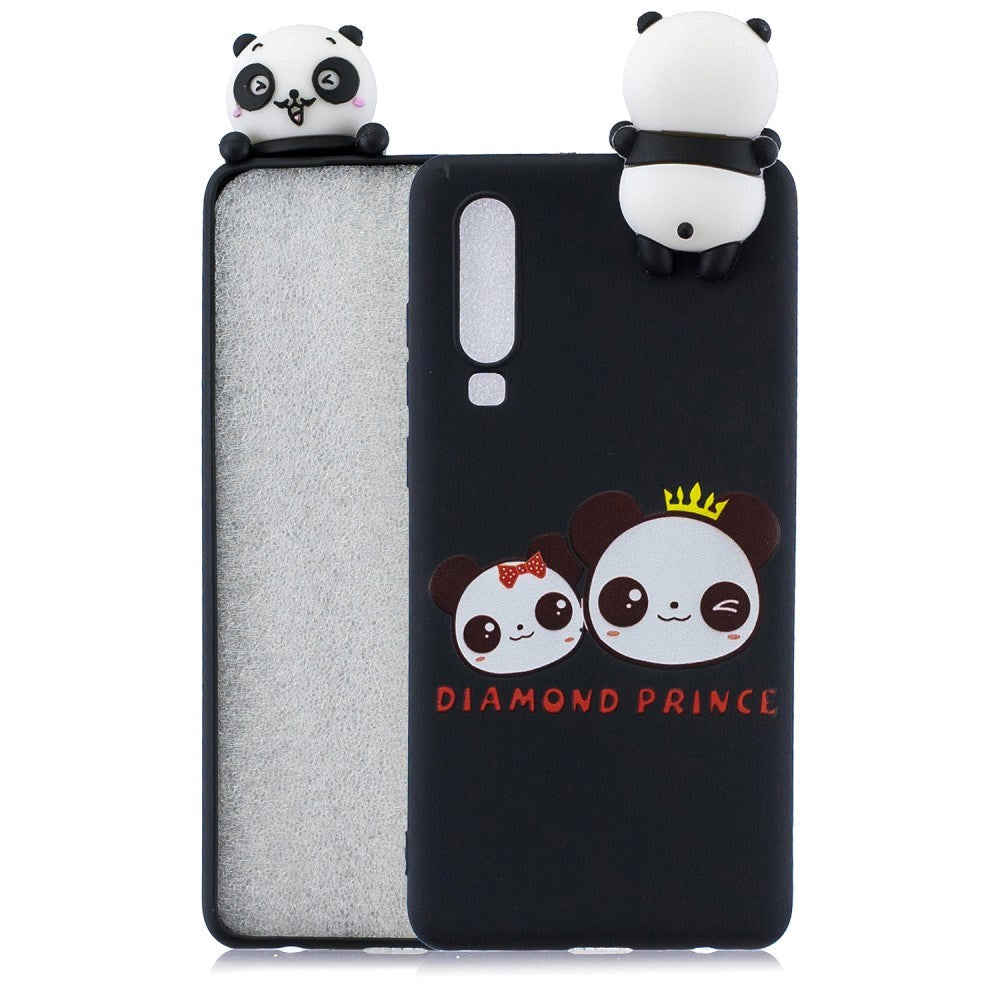 Huawei P30 Cover 3D Diamond Prince - Sort