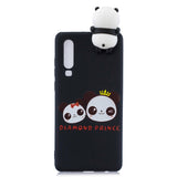 Huawei P30 Cover 3D Diamond Prince - Sort