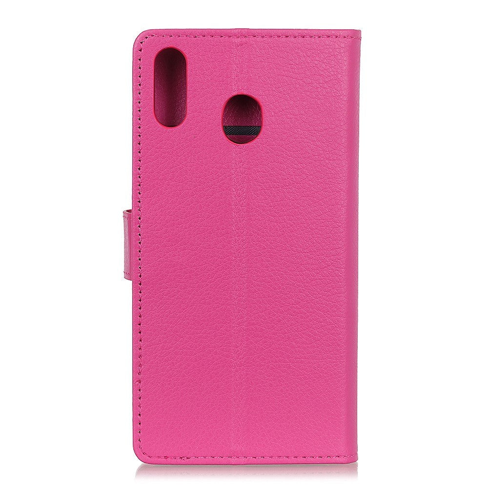 Huawei Y6 (2019) Læder Flip Cover m. Pung - Pink