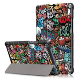 Huawei MediaPad M5 Lite 8 Læder Cover m. Folde & Standerfunktion - Cartoon Graffiti