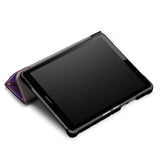 Huawei MediaPad M5 Lite 8 Læder Cover m. Folde & Standerfunktion - Purple Cosmic Space