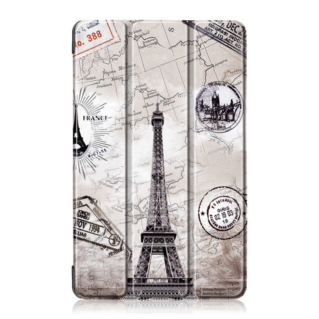 Huawei MediaPad M5 Lite 8 Læder Cover m. Folde & Standerfunktion - Eiffel Tower