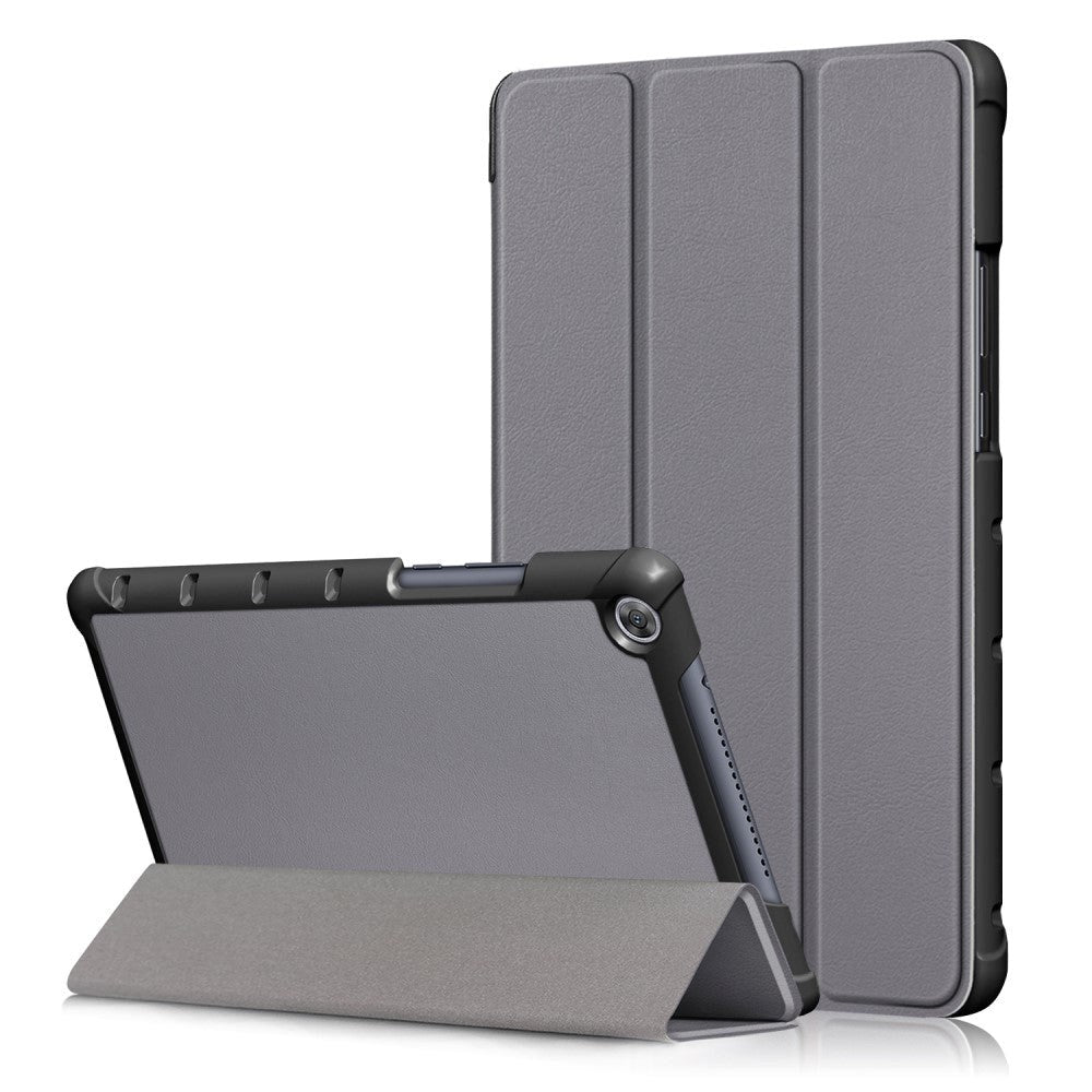 Huawei MediaPad M5 Lite 8 Tri-Fold Læder Cover Grå