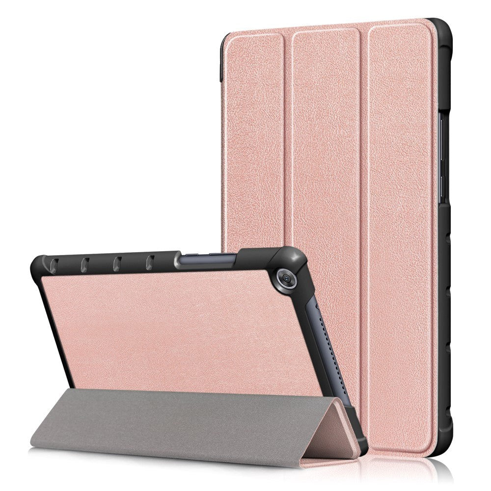 Huawei MediaPad M5 Lite 8 Tri-Fold Læder Cover Rose Gold