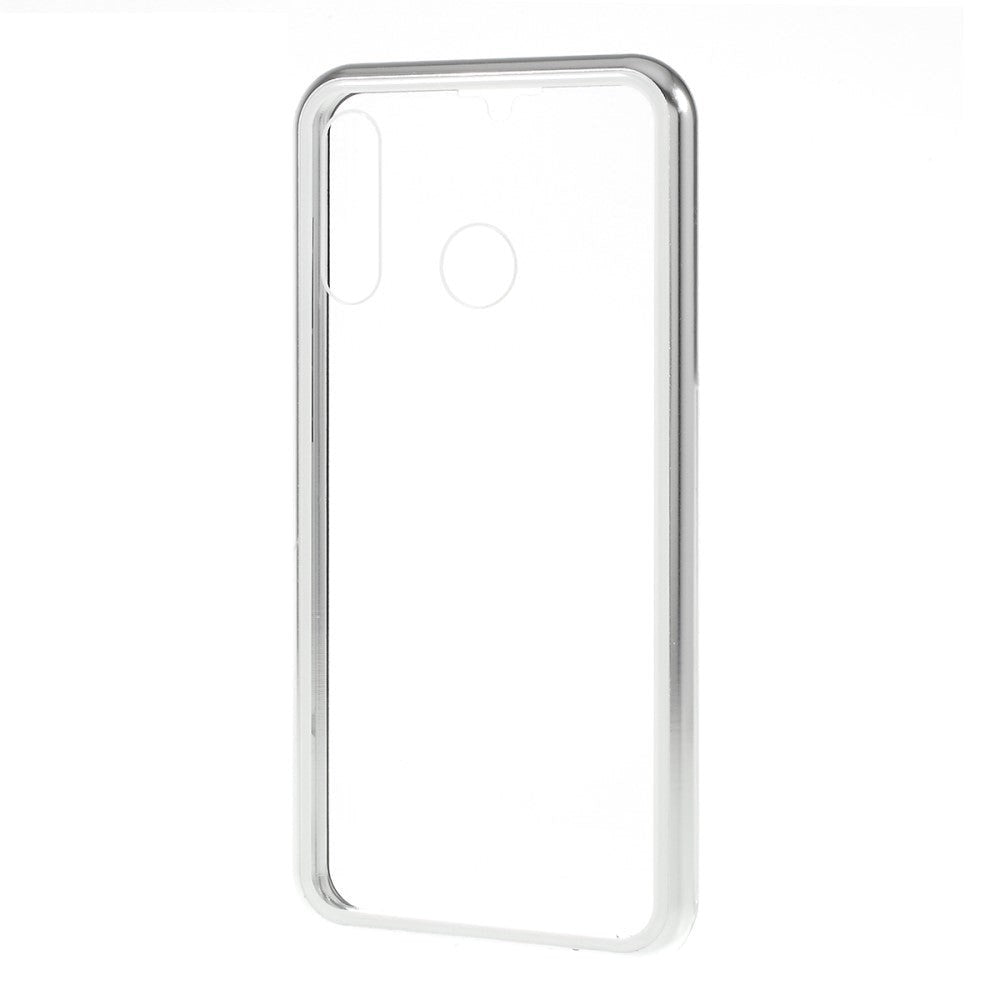 Huawei P30 Lite Ultra-Strong 360 Grader Magnetisk Cover - Sølv