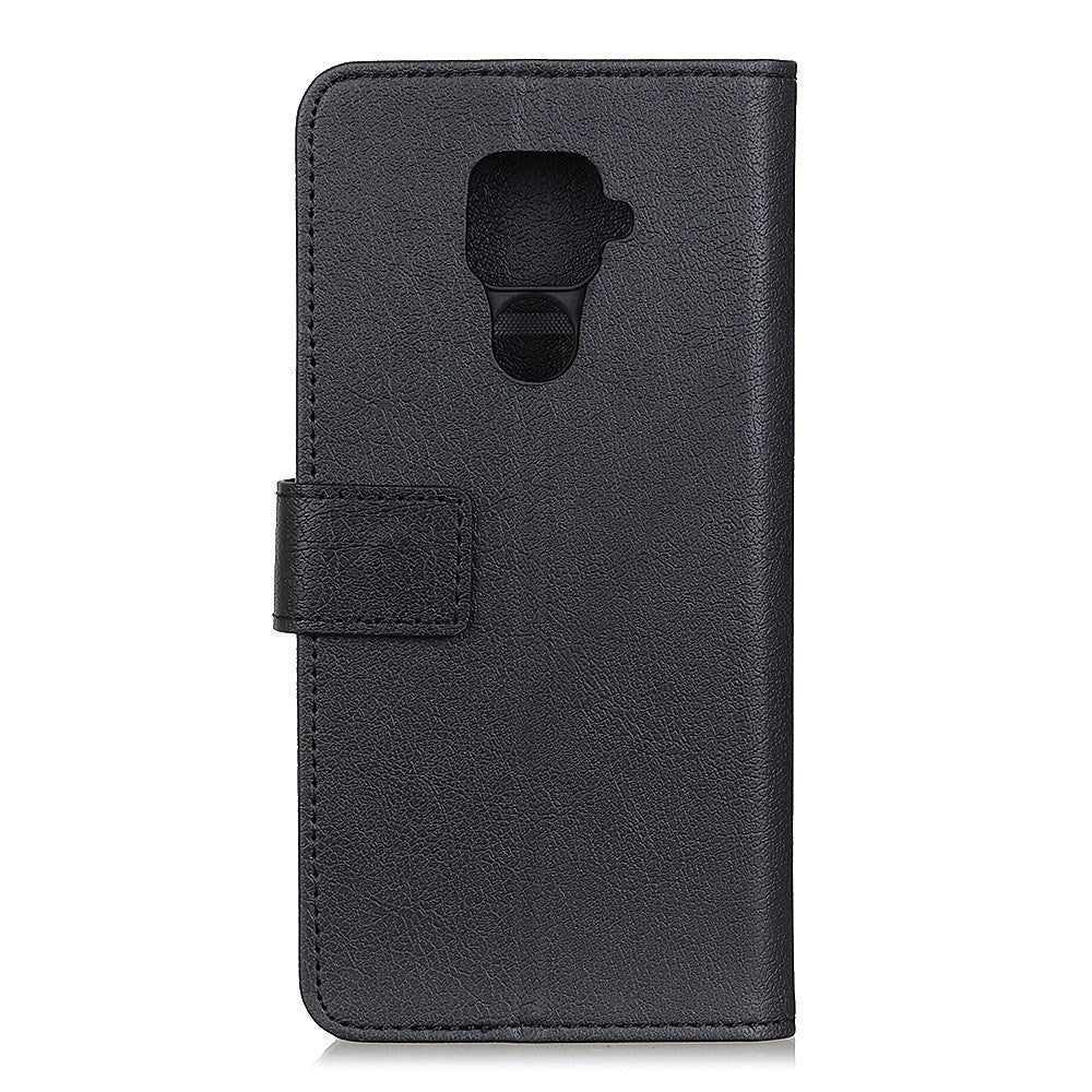 Huawei Mate 30 Lite Læder Cover m. Pung - Sort