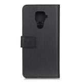 Huawei Mate 30 Lite Læder Cover m. Pung - Sort