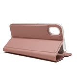 Huawei Y5 (2019) Slim Læder Flip Cover m. Kortholder - Rose Gold