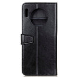 Huawei Mate 30 Pro Crazy Horse Læder Cover m. Pung Sort