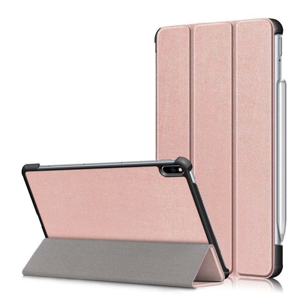 Huawei MatePad Pro 10.8 Tri-Fold Læder Cover - Rose Gold