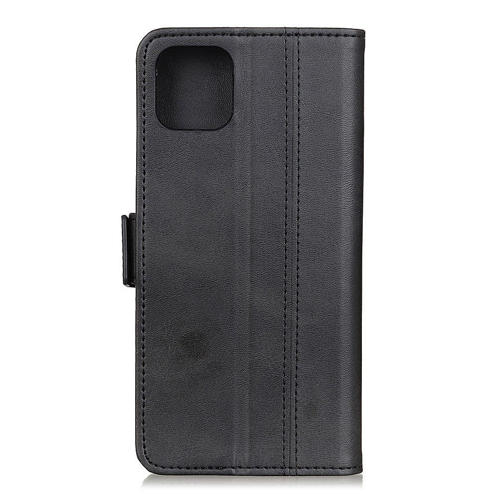 Huawei P40 Business Look Læder Cover m. Pung - Sort