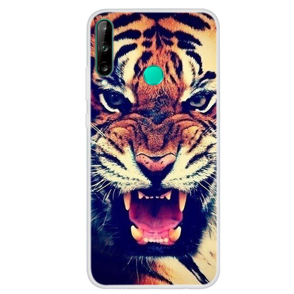 Huawei P40 Lite E Fleksibelt Plast Cover - Tiger