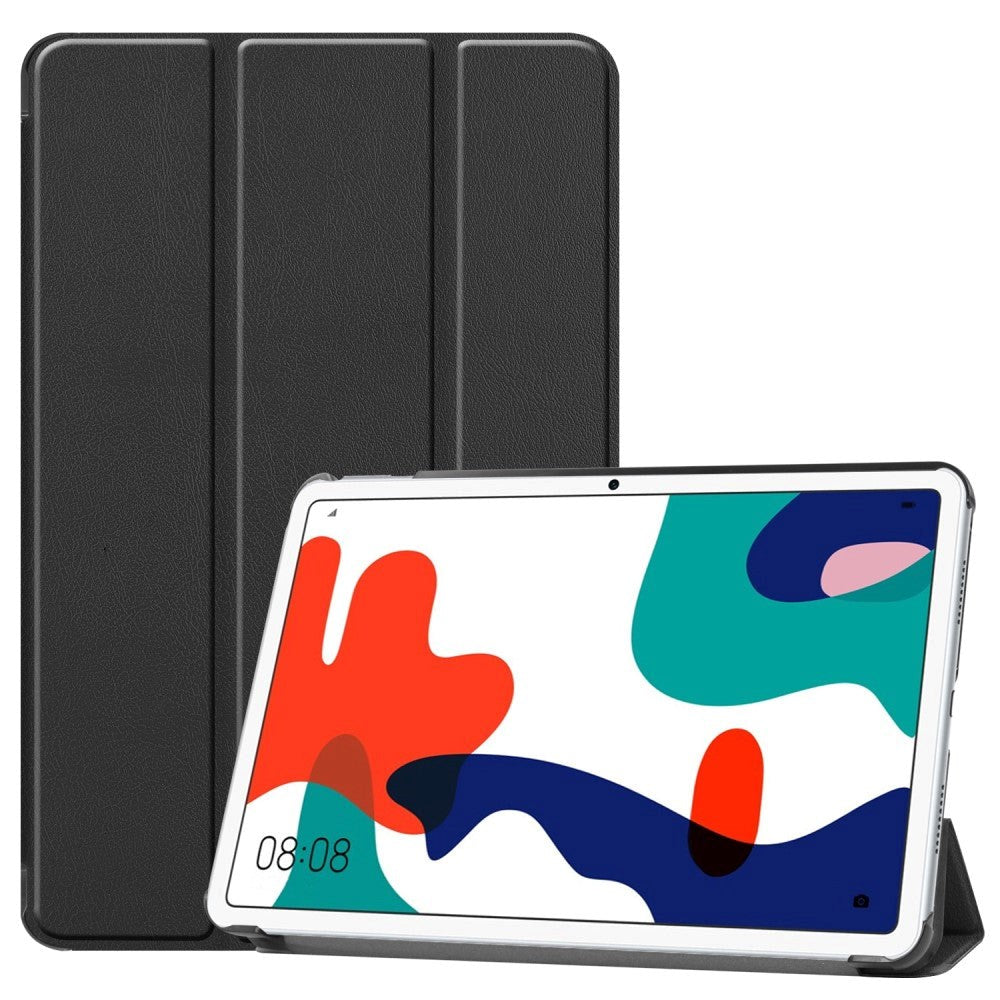 Huawei MatePad 10.4 Tri-Fold Flip Læder Cover - Sort