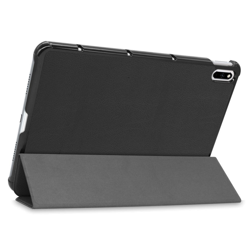 Huawei MatePad 10.4 Tri-Fold Flip Læder Cover - Sort