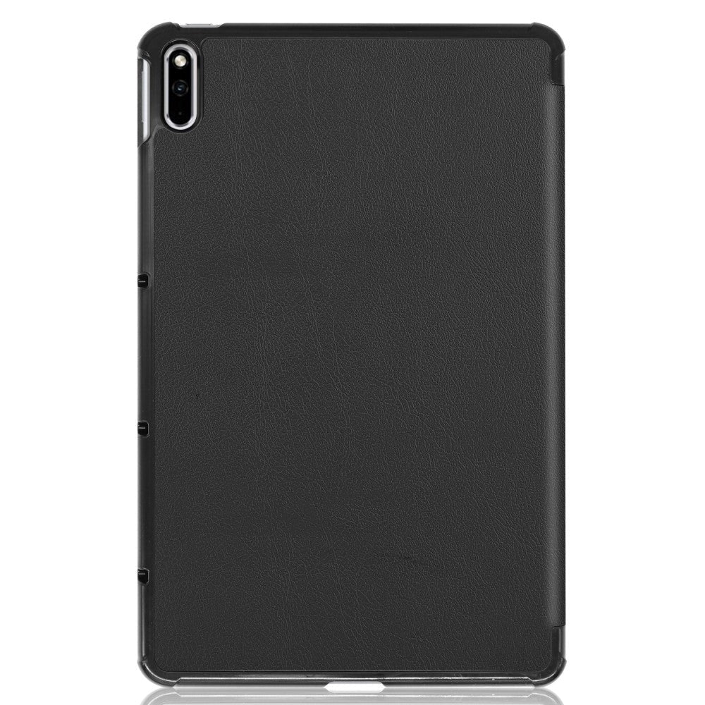 Huawei MatePad 10.4 Tri-Fold Flip Læder Cover - Sort