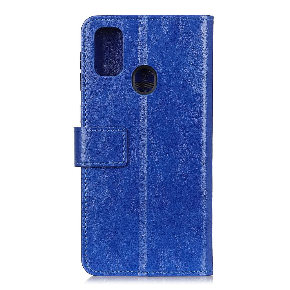 Huawei Honor 9X Lite Neutralt Læder Cover m. Pung Blå