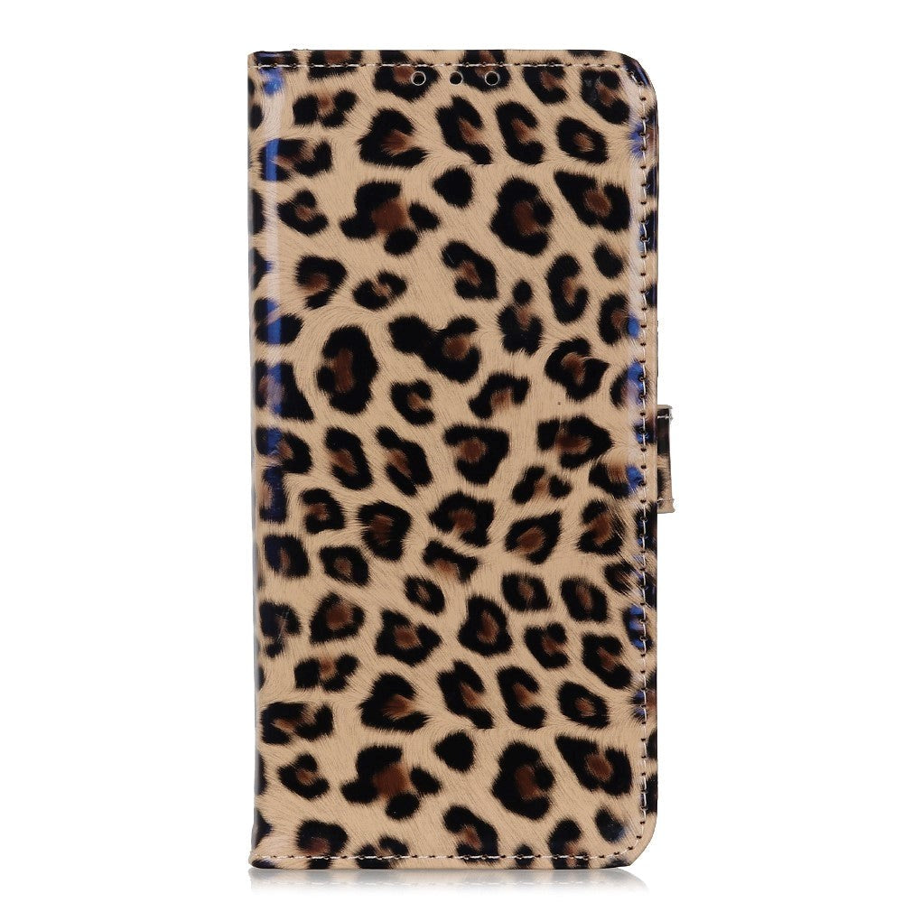 Huawei Honor 9X Lite Blankt Læder Cover m. Pung Leopard