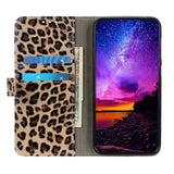 Huawei Honor 9X Lite Blankt Læder Cover m. Pung Leopard