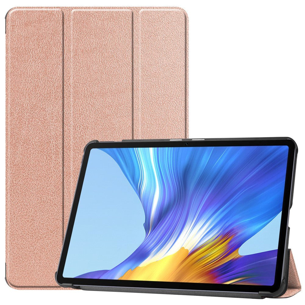 Huawei MatePad 10.4 Tri-Fold Flip Læder Cover - Rose Gold