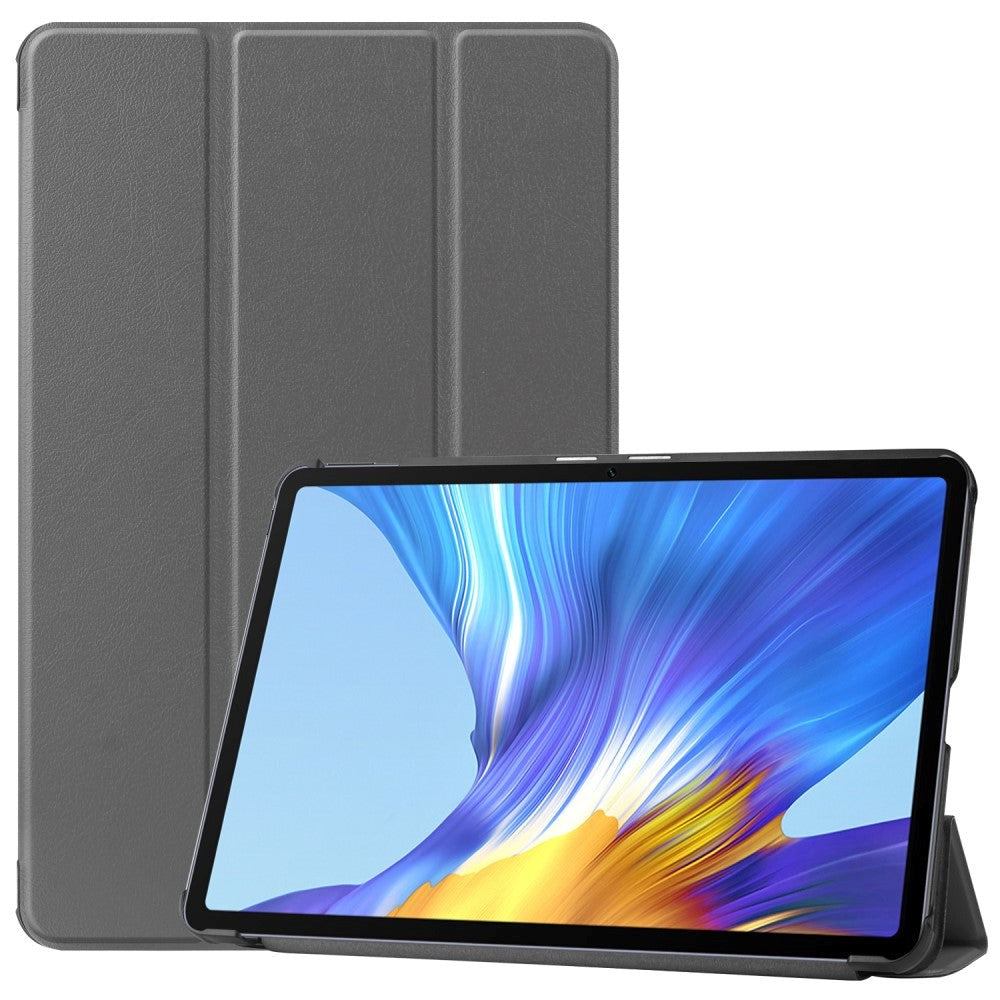 Huawei MatePad 10.4 Tri-Fold Flip Læder Cover - Grå