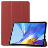 Huawei MatePad 10.4 Tri-Fold Flip Læder Cover - Brun