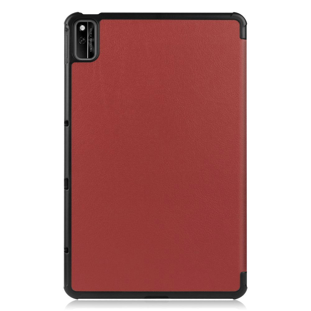 Huawei MatePad 10.4 Tri-Fold Flip Læder Cover - Brun