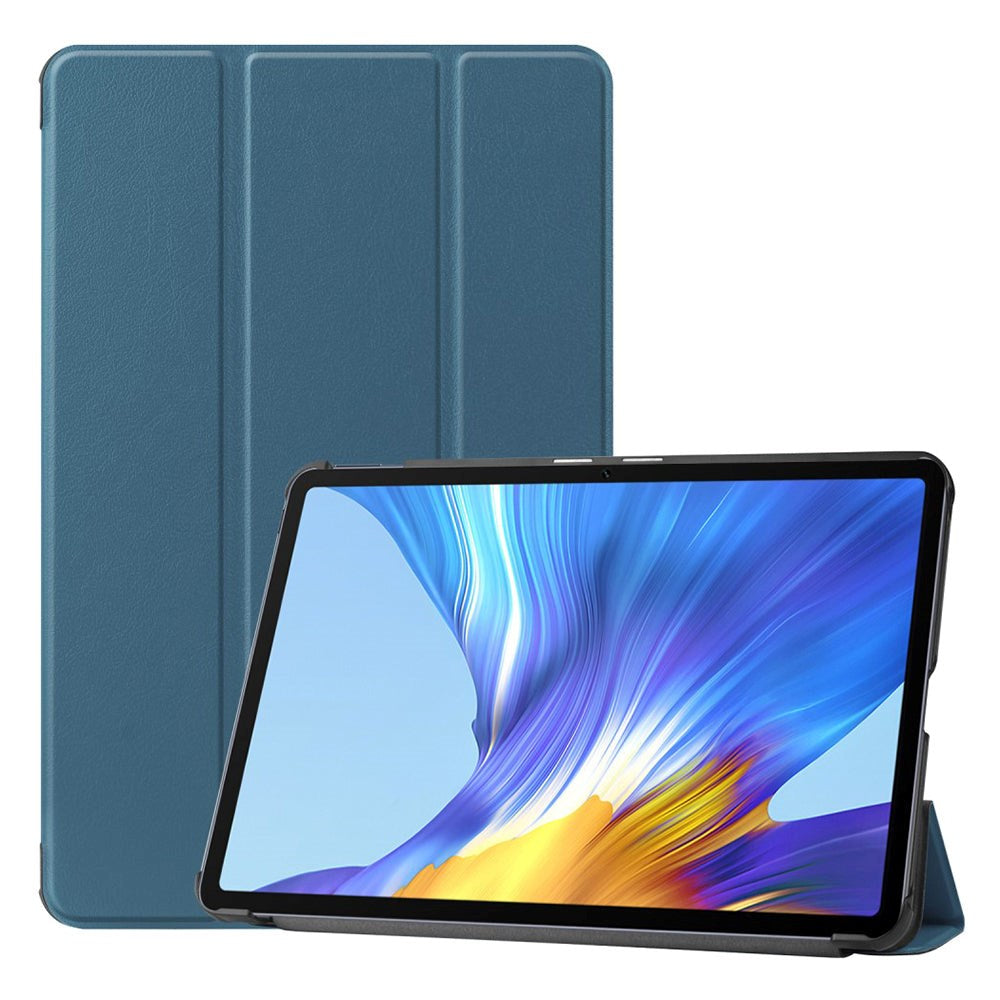 Huawei MatePad 10.4 Tri-Fold Flip Læder Cover - Grøn