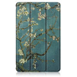 Huawei MatePad 10.4" Læder Flip Cover - Hvide Blomster