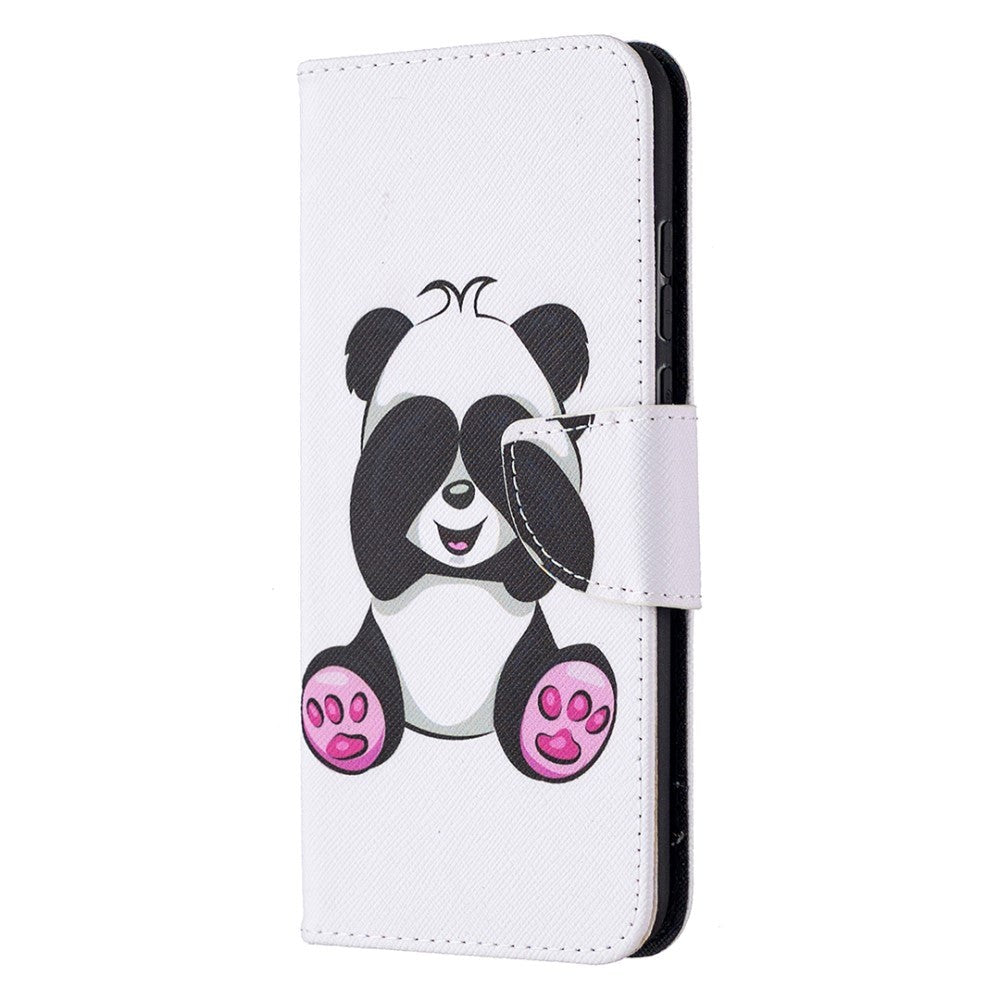 Huawei Honor 9X Lite Læder Cover m. Pung - Sød Panda