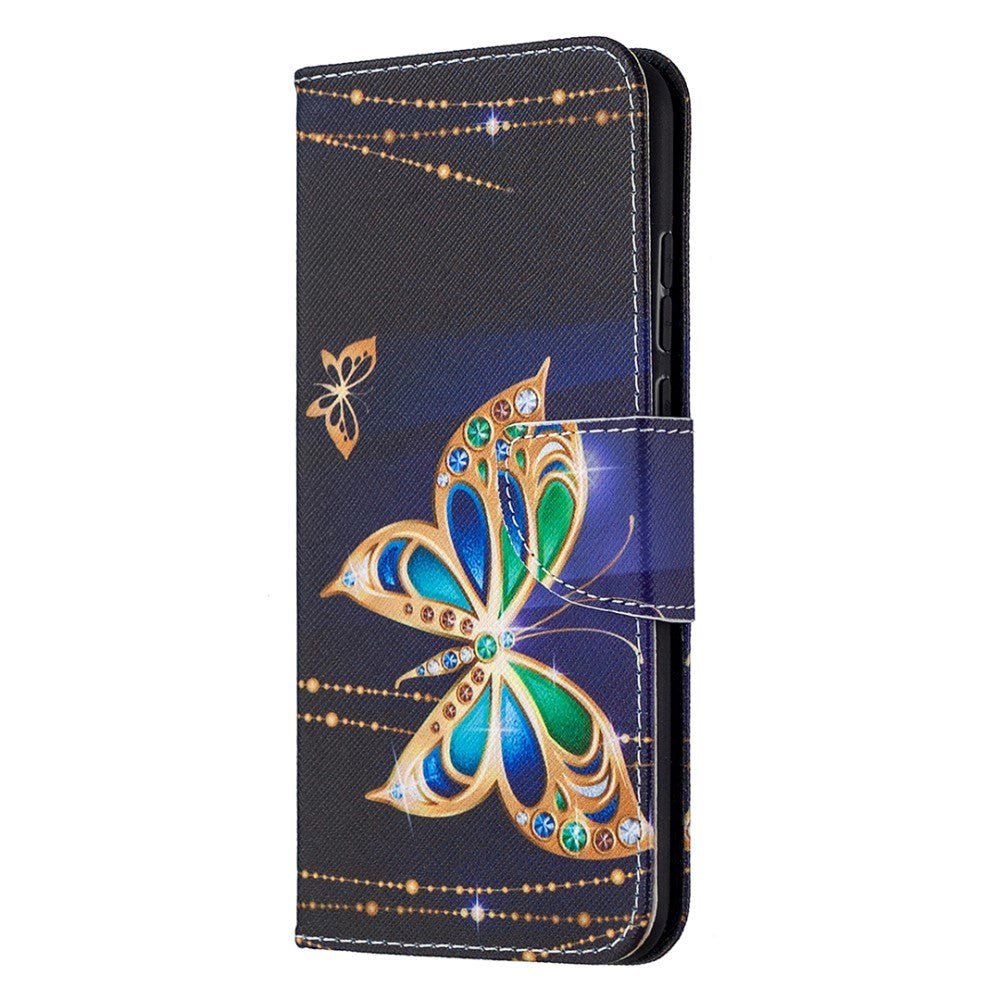 Huawei Honor 9X Lite Cover m. Pung Guld Sommerfugle