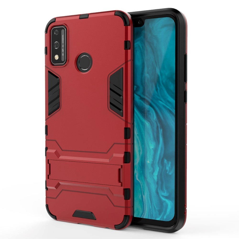 Huawei Honor 9X Håndværker Case m. Kickstand - Rød