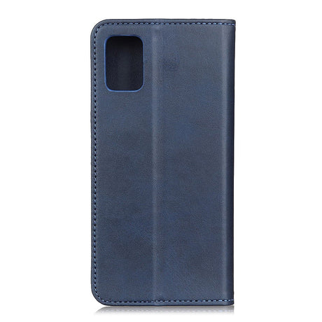 Huawei P Smart (2021) Moderne Læder Flip Cover m. Pung - Blå