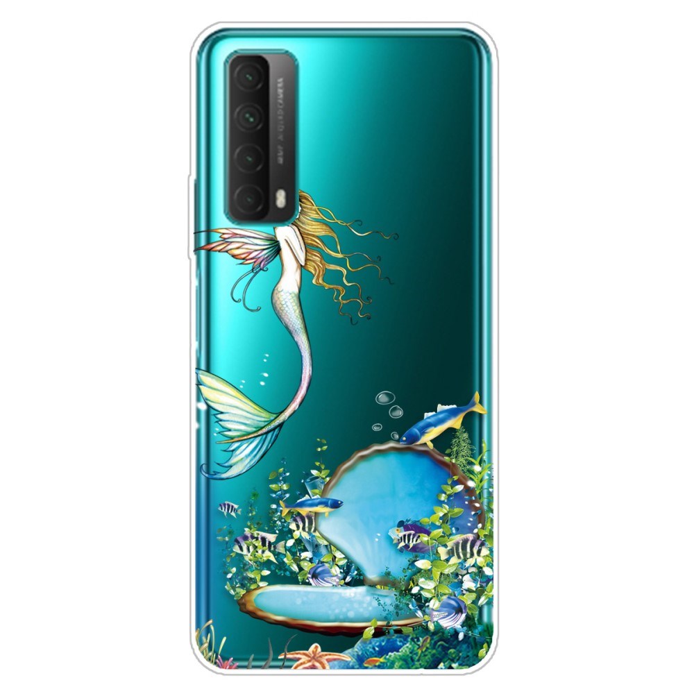 Huawei P Smart (2021) Gennemsigtigt Plastik Cover m. Havfrue