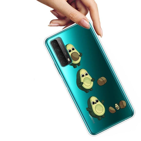 Huawei P Smart (2021) Gennemsigtigt Plastik Cover m. Avocado