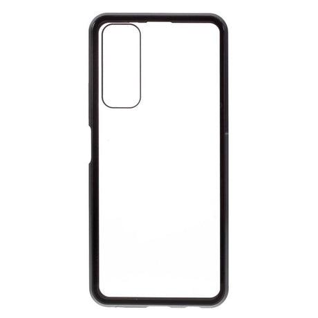 Huawei P Smart 2021 Magnetisk Cover m. Glas Forside & Bagside - Sort