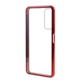 Huawei P Smart 2021 Magnetisk Cover m. Glas Forside & Bagside - Rød