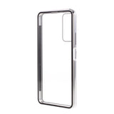 Huawei P Smart 2021 Magnetisk Cover m. Glas Forside & Bagside - Sølv