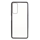 Huawei P Smart 2021 Magnetisk Cover m. Glas Forside & Bagside - Sølv