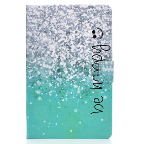 Huawei MatePad 10.4" Glimmer Cover m. Ståfunktion & Kortholder - 'Be Happy'