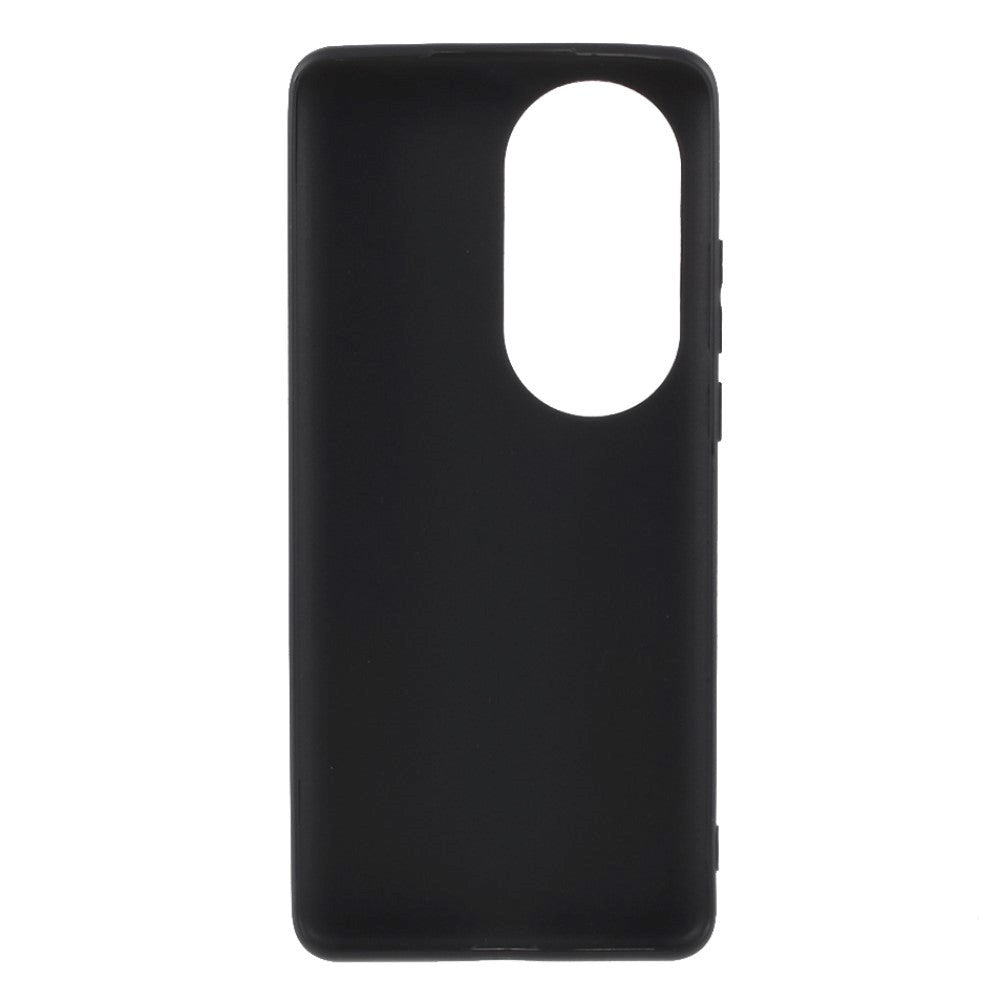 Huawei P50 Pro Fleksibelt Mat Bagside Cover - Sort